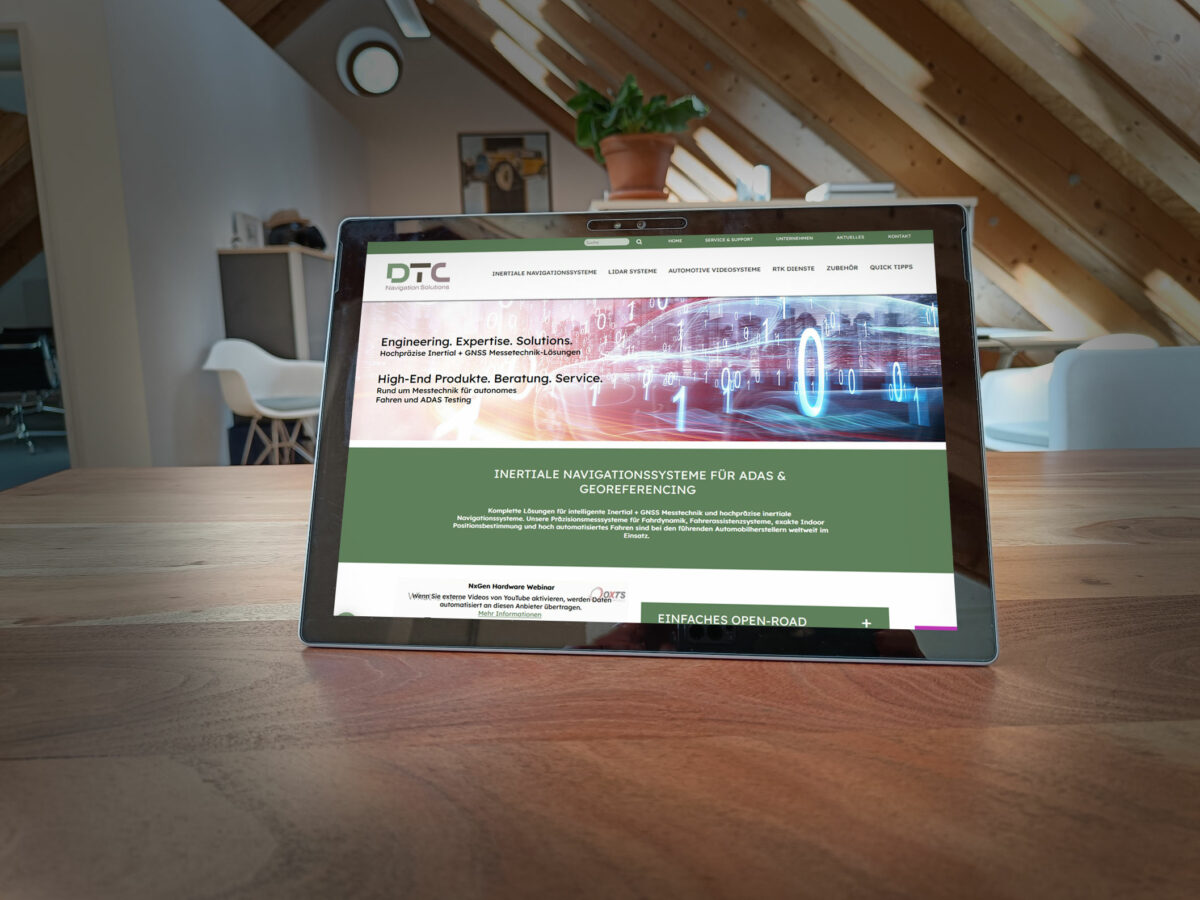 Webdesign Referenz DTC Solutions in München