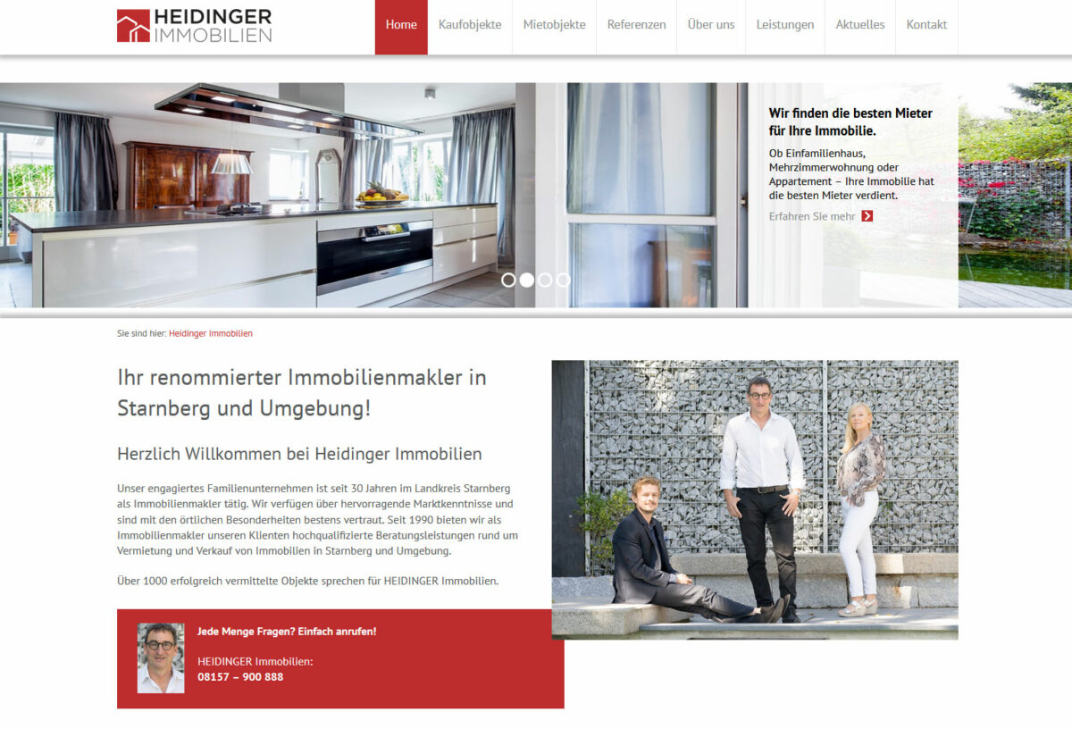 Webdesign Referenz Immobilen